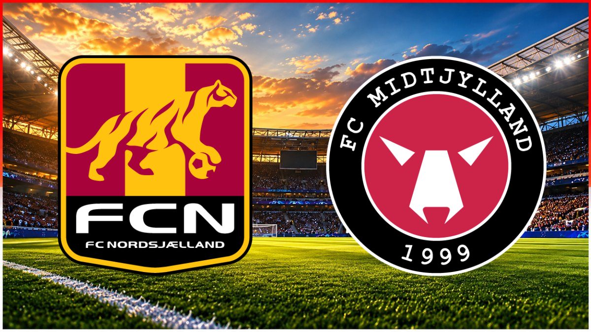 FC Nordsjælland - FC Midtjylland maç görseli
